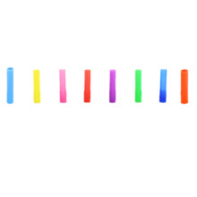 8 Pcs Silicone Case For Stainless Steel Reusable Straw
