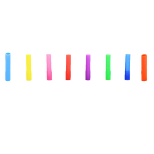 8 Pcs Silicone Case For Stainless Steel Reusable Straw