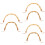 6 Pcs Weaving Teapot Handles Kettle Replacement Handle Supplies 8