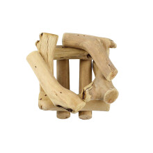 2Pièces Support Chandelier Bois Khaki Pour Décoration