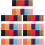50 Pcs Colorful Pu Sheets Craft Patch Kit 6