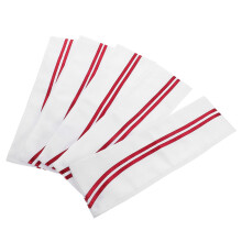 5Pcs Disposable White Fabric Chef Hat For Cooking And Food Service