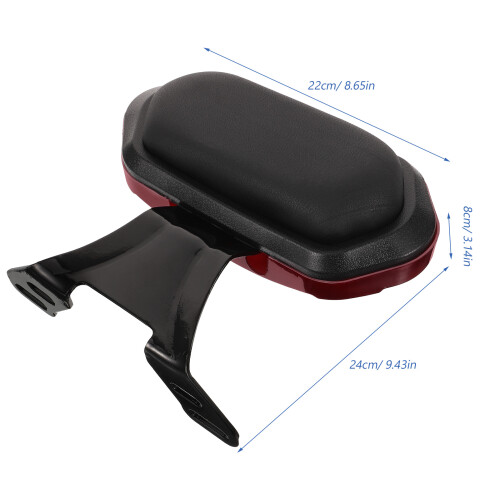Motorcycle Passenger Backrest Pad For Rear Seat Comfort 1