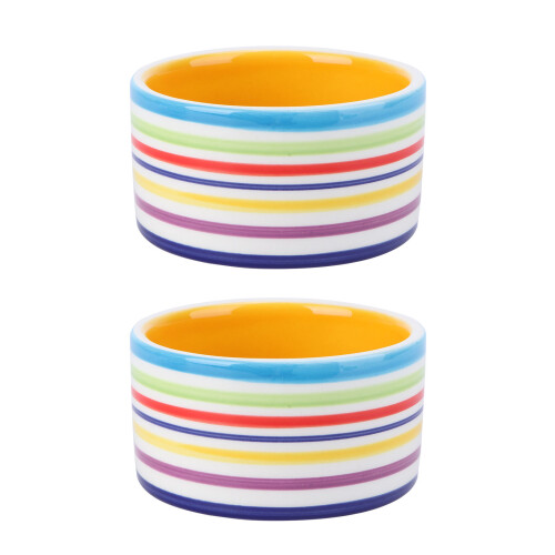 2Pcs Thickened Ceramic Pet Feeding Bowl For Hamster Animal 2