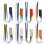 24Pièces Marque-Pages Ruban Réutilisables En Cuir Colorés DIY 1