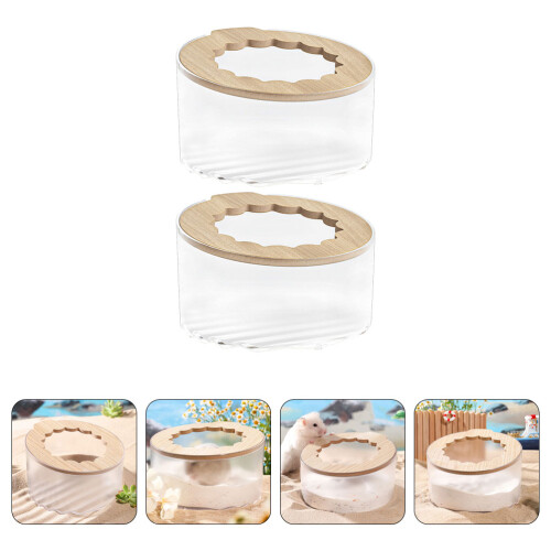 2St Compacte Hamster Zandbak Met in Helder Design 2