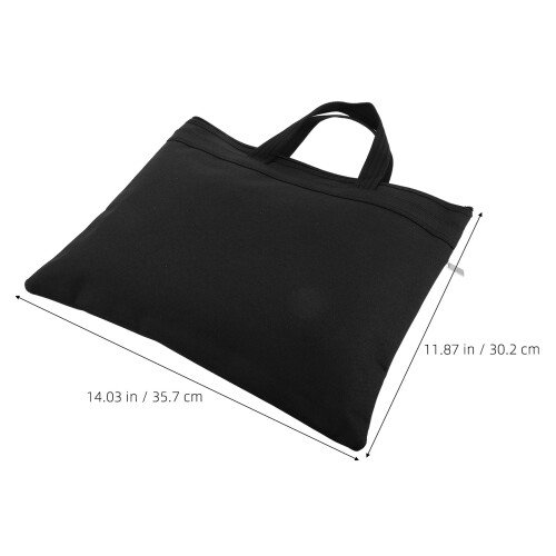 Document Briefcase Portable File Folder Bag With Handle For Storage 2