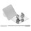 1Set Draagbare Make-Up En Manicure Mengplaat Met Spatel 1