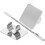 1Set Draagbare Make-Up En Manicure Mengplaat Met Spatel 11