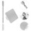 1Set Draagbare Make-Up En Manicure Mengplaat Met Spatel 4