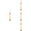 4Pcs Chinese Calligraphy Scroll Blank Hanging Wall Ornament For Office 6