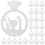 50 etichette forma flauto per matrimonio feste 11