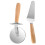 One Set Stainless Steel Pizza Cutter Wheel And Server 1