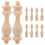 10Pz Colonne in Legno Khaki Uniche Per Casa E Cortile 1