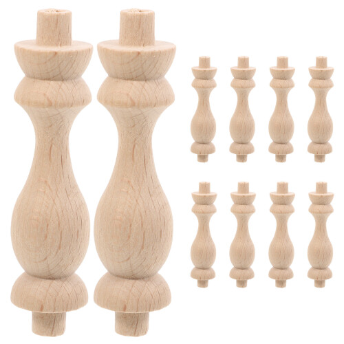 10Pz Colonne in Legno Khaki Uniche Per Casa E Cortile