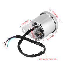 Universal Motorrad Digital-LED-LCD-Tachometer Tachometer Chrom 66mm