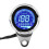 Universal Motorrad Digital-LED-LCD-Tachometer Tachometer Chrom 66mm 2