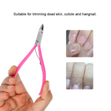 Professional Stainless Steel Nail Nipper & Dead Skin Cutter, Red, 11cm
