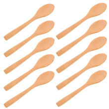 10 Sztuk Małych Drewnianych łyżeczek Do Ciała, Cukru, , Miodu, Kawy