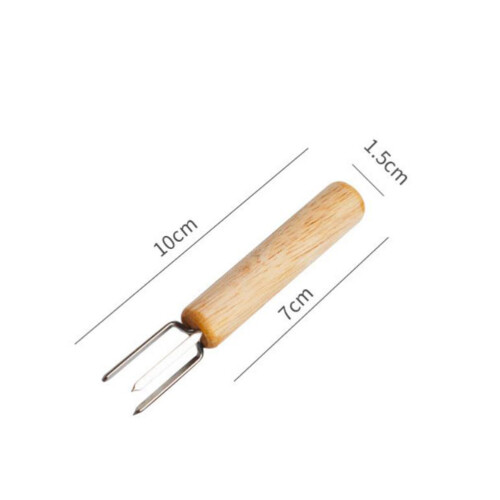 3Pcs Garfos De Aço Inoxidável Para Milho Bbq Com De 1