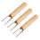 3Pcs Garfos De Aço Inoxidável Para Milho Bbq Com De 8