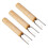 3Pcs Garfos De Aço Inoxidável Para Milho Bbq Com De 9