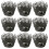 60 Unidades Forminhas Para Cupcake E Bolo Preto Resistente 1