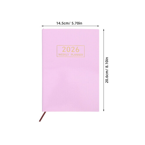 Planner A5 2026 Capa Couro Pu Portátil Trabalho 1