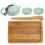 Conjunto De De Porcelana Com Bule E 2 Xícaras - Verde 8