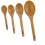 4Pcs Bakery Scoop Measuring Spoon Set Beech Teaspoon Cooking Cups 3
