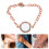 Pulseira com medalhão de para pingentes flutuantes 10