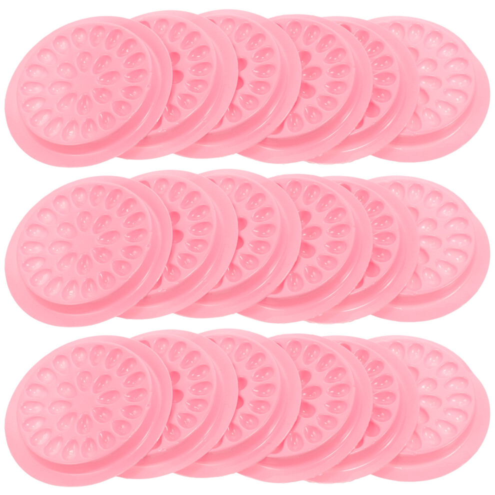 Inoomp Light 200 Pcs False Eyelashes Glue Holders Lash Grafting Pallets
