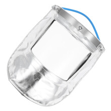 máscara facial transparente com alumínio para soldagem industrial