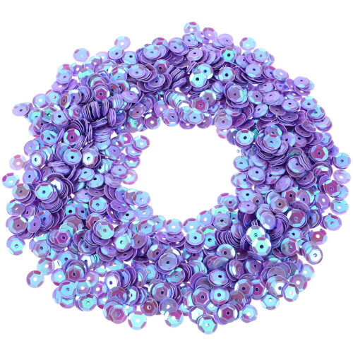2Pcs Decorative Violet Acrylic Circle Sequins for DIY Craft Sewing