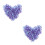 2Pcs Decorative Violet Acrylic Circle Sequins for DIY Craft Sewing 8