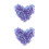 2Pcs Decorative Violet Acrylic Circle Sequins for DIY Craft Sewing 7