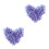 2Pcs Decorative Violet Acrylic Circle Sequins for DIY Craft Sewing 6