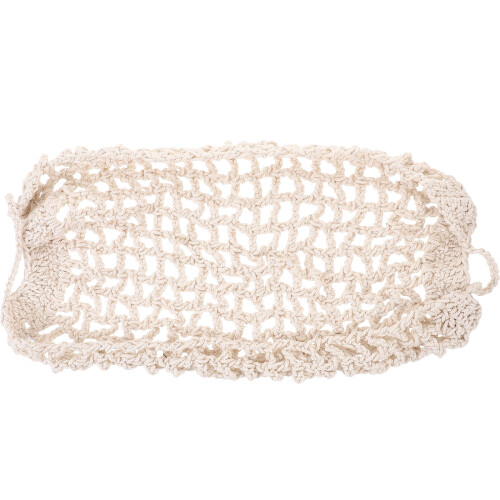 2Pcs Fruit Hammock Hanging Basket Handwoven Cotton Storage Holder