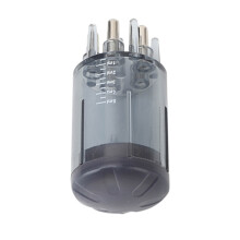 4 ml Schwarzes Haaröl-Auftragflasche mit klarer Skala für Kopfhautmassage
