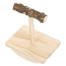 3Pcs Interactive Wooden Rocking Perch For Parrot Training And Play