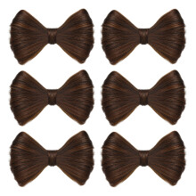 30St Lichtbruine Fake Bun Haarclip, Strik Haarspeld Voor Vrouwen