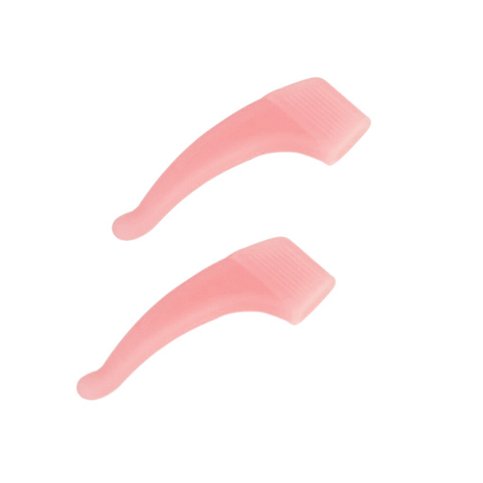 Inoomp Pink Pair Of Comfortable Silicone Anti-Slip Eyeglass Temple Tips