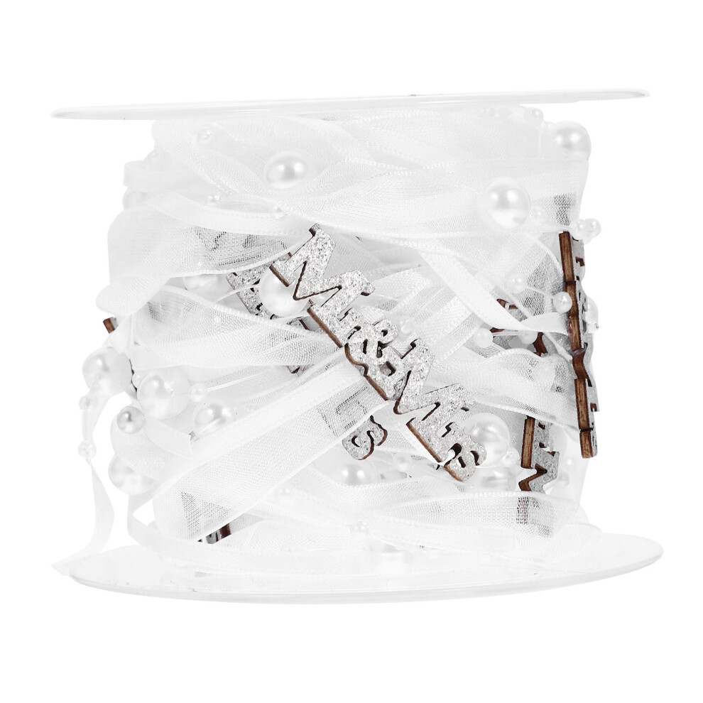 One Roll Wedding Bouquet Ribbon For Decorative Backdrop Use-image-OPC-PKXBHHR-NEW