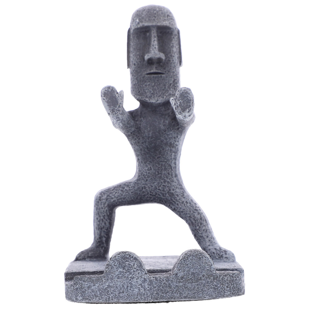 Resin Cellphone Stand Shaped Like Moai Statue Smartphone Holder 3353972950383