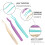 3Pcs Eyelash Extensions Tweezers Applicator Tools Clips 11