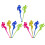 10Pcs Man Shaped Swizzle Sticks Cocktail Stirrers 3