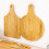 Home Simplicity Round Bamboo Cheese Board Double Sided 33x25cm 10