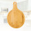 Home Simplicity Round Bamboo Cheese Board Double Sided 33x25cm 7