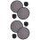 4 Pcs Foldable Hand Fan Portable Round Folding Fan For Summer 7