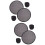 4 Pcs Foldable Hand Fan Portable Round Folding Fan For Summer 9